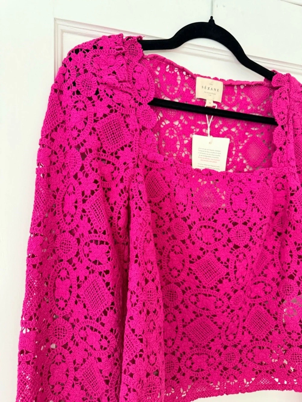 Sezane Alvere blouse in Peony size US 4 or EU 36 - Picture 4 of 11